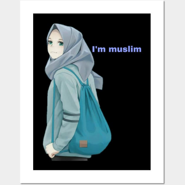 Muslim anime design Wall Art by Superboydesign